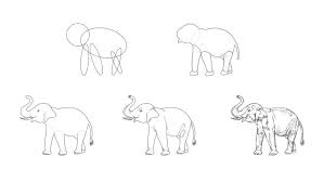 Draw ovals and circle for the elephant head, body, and legs. How To Draw A Realistic Elephant 5 Easy Steps Jae Johns