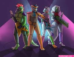 fnaf roxy x freddy x monty x chica porn fuck - Free Hentai Pic