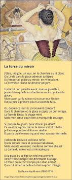 La Force Du Miroir Poesie Guillaume Apollinaire Guillaume