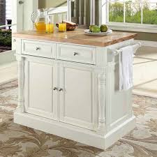 Three Posts Haslingden Kitchen Island With Butcher Block Top Reviews Wayfair Kitchen Island With Butcher Block Top Kitchen Dining Furniture Modern Kitchen