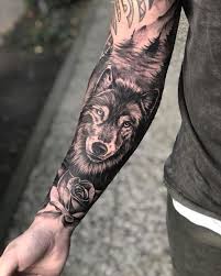 Simple Men Tattoos Ideas For 2019 44 Tatts Collection Collection Tatowierung Ideen Collectio Tattoos For Guys Wolf Tattoo Sleeve Wolf Tattoos