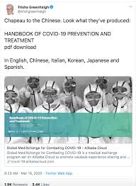 China Xinhua News On Twitter A Pdf Handbook On Covid19 Prevention Treatment Is Available For Free Download Https T Co Gm6673mdp7 Complied By Frontline Doctors Sponsored By Jackma It Has Chinese English French German