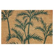 Ikea Sommar 2020 Fussmatte Innen Grun Palme Natur Eine Gemusterte Oder Farbige Fussmatte Unterstreicht Charakt Fussmatte Innen Fussmatte Teppich Flach Gewebt