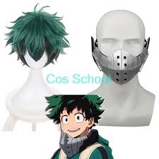 There will be some mature content in this book! Cos School Boku No Hero Academia Midoriya Izuku Mask My Hero Academia Deku Cosplay Wigs Izuku Midoriya Cosplay Pvc Mask Props Costume Props Aliexpress