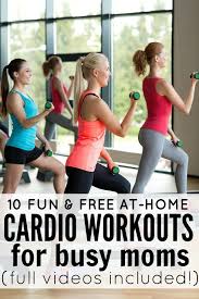 If You Want To Get Back Into An Exercise Routine But Cant Find The Time Now That Youre A Mom These 10 Fun Free Workout Videos Exercise Home Workout Videos