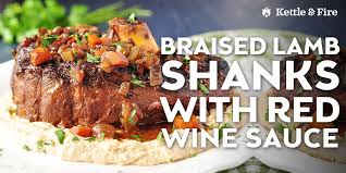 Braised Lamb Shank With Red Wine Sauce