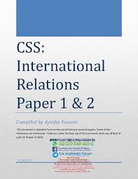Pdf International Relations Notes By Ayesha Younas Paper 1 Mrssilal Tahir Academia Edu