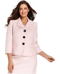 Black Blazer For Women Plus Size Kasper Plus Size Jacket Three Quarter Sleeve Textured Blazer Plus Size Suits Separates Plus Sizes Mac Blazer Jackets For Women Plus Size Suits Suiting