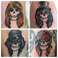 Guns n' roses on instagram: Tattoo Snob Guns N Roses Skulls By Woodfordtattoo At 1770
