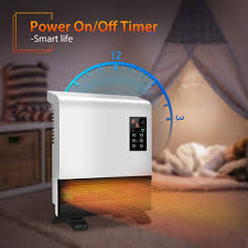 Both our wall mounted and panel models are available with features such as variable temperature selection from 0 to 30 degrees celsius, 24. Electric Space Heater 1500w Wall Mount Heater With Standing Base With Thermostat Energy Saving Timer Function 3 Modes Quick Heat Room Heater Electric Heater For Bathroom Bedroom Living Room Edge Cyber Com