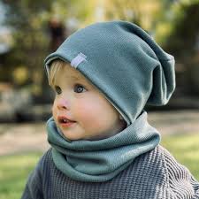 Slouch Beanie *knitted Petrol* Baby Kids Boy Girl Jersey