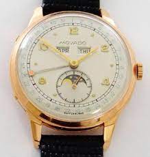 New Price Vintage Movado Moonphase Calendar Watch 18k Rose Gold Mint Condition Vintage Watches Local Jewelry Jewelry Stores