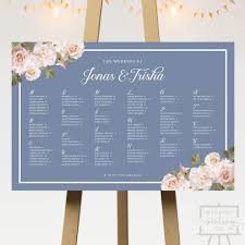 Vintage Blossoms Wedding Seating Chart