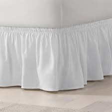A bed skirt or dust ruffle can give your bedroom an attractive, classy look, and it also covers the area beneath your bed, which can be especially helpful if you use that space for storage. Easy Fit Easyfit Wrap Around Solid Ruffled 15 Bed Skirt Reviews Wayfair