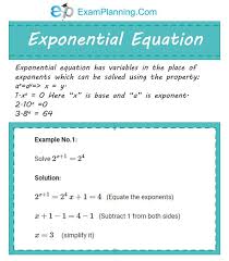 Exponential Equations With Examples Exponential Equations Exponential Functions