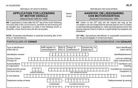 Application Form For Renewal Of Motor Vehicle License Disc Motor Car Lettering Application Form