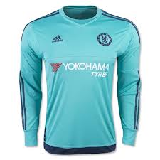 Chelsea 15 16 Ls Goalkeeper Jersey Worldsoccershop Com Basketball Clothes Long Sleeve Tshirt Men World Soccer Shop