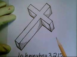 See more ideas about drawings, drawing tutorial, easy drawings. How To Draw A 3d Cross Crucifix Step By Step Easy For Beginners Kids Children