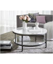Coffee, console & end tables. Furniture Stratus Round Coffee Table Created For Macy S Reviews Furniture Macy Round Coffee Table Decor Living Room Coffee Table Table Decor Living Room