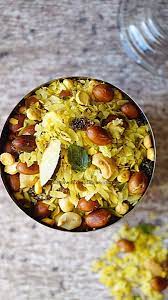 Poha Chivda With Thin Flattened Rice Poha Namkeen Aromatic Essence Poha Recipe Dry Snacks Spicy Roasted