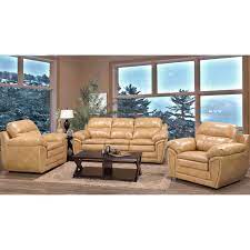 Check spelling or type a new query. Simon Light Tan Brown Leather Gel Sofa And Two Chairs Overstock 32223154