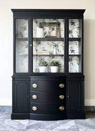 Explore unique fine art, craft & design for your home and wardrobe. Sophisticated In Lamp Black General Finishes 2018 Design Challenge Painted China Cabinets Refurbished Furniture China Cabinet Makeover