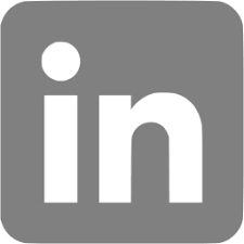 Gray linkedin 3 icon - Free gray site logo icons