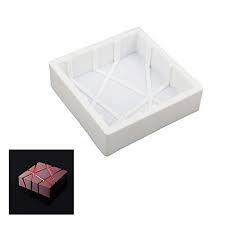 Beicemania Moule A Gateau Coque En Silicone Carre A Rayures Rectangulaires Moule A Patisserie En Silicone De Qu Moule Patisserie Moule A Gateau Gateau Original