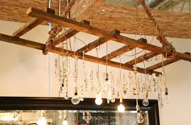 This American Home Lightbulb Moment Chandelier Hanging Ladder Light Bulb