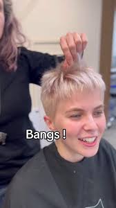 FRINGE⠀⠀ ⠀ There’s no easier way to switch up your hairstyle than with a  new fringe ! ⠀ We caught Tara in action detailing a short choppy fringe