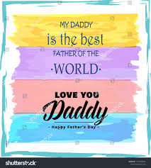 Happy Fathers Day Love You Daddy Stock Vector Royalty Free 1414846664