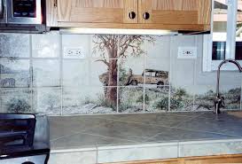 kitchen backsplash tile mural