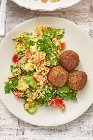 Spinat Tabouleh Mit Falafel Rezept Leckeres Essen Kochen Rezepte Gesund Abendbrot