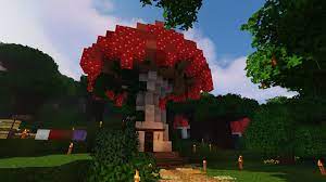The biggest fantasy mushroom you will ever see! Mushroom House Start Of My Enchanted Forest Village Minecraft
