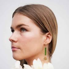 Earring Nova Green/Gold