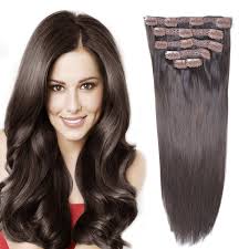 Bellami clip in hair extensions are 100% remy human hair extensions. Amazon Com 14 Remy Human Hair Clip In Extensions For Women Thick To Ends Dark Brown 2 6pieces 70grams 2 45oz Beauty