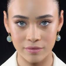 14K Gold Aquamarine Earrings, Aquamarine Earrings Dangle, Blue Crystal  Earrings, March Birthstone Earrings Gold, Blue Gemstone Earrings