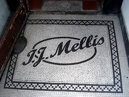Black And White Mosaic Shop Entrance Sign Edinburgh Scotland Photo Helenmilesmosaics Mosaic Flooring Restaurant Entrance Mosaic Entryway