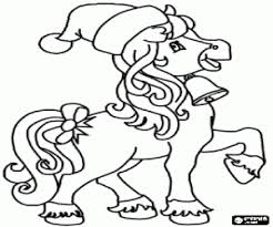 Remember you can send customized christmas cards by email directly to friends and family. A Horse At Christmas Coloring Page Printable Game