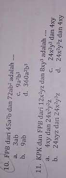 Remed kls 7 kpk fpb dan bilangan.docx. Bantu Dongg Terima Kasih Brainly Co Id