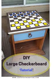 Special thanks go to steve jame with his x table. Play Checkers Or Chess Outside With This Easy Diy Chess Board Leap Of Faith Crafting