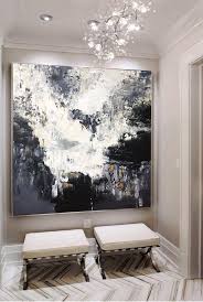 Black And White Oil Painting Large Abstract Oil Painting Oversize Painting Black And White Etsy Oil Painting Abstract White Painting Large Canvas Art