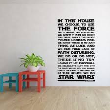 00:16:46 but you didn't see us alone in the south passage. In This House We Do Star Wars Wall Decal Geek Poster Movie Sign Star Wars Quote Playroom Vinyl Sticker Teen Gift Decor We138 Wall Stickers Aliexpress