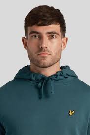 hoodie met logo malachite green