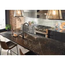 The moen align coil spring faucet has a longer hose reach, a more powerful sprayer and it resists fingerprints and water spots. Moen Align Single Handle Pre Rinse Spring Pulldown Sprayer Kitchen Faucet With Power Clean In Matte Black 5923bl The Home Depot