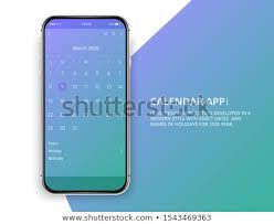 Phone App Calendar 2020 Year March Calendar Calendar App Interface Design User Interface