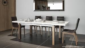 Don T Let Your Dining Room Flat Morlupo Extension Dining Table Comes With Cream High Gloss Top Which Is Comple Interior Design Extension Dining Table Interior