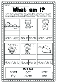 The lesson plan after reading about singular and plural nouns, students will: Nouns Verbs Worksheet Worksheets Sumnermuseumdc Org