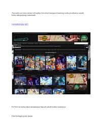 Watch anime online in the easiest indonesian language for free only at animeindo. Animeindo Net Situs Streaming Online Anime Review Pdf