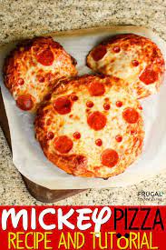 Easy Mickey Mouse Pizza Recipe Kids Pizza Recipes Disney Themed Food Recipes